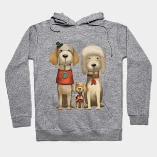 Dog family portrait Hoodie